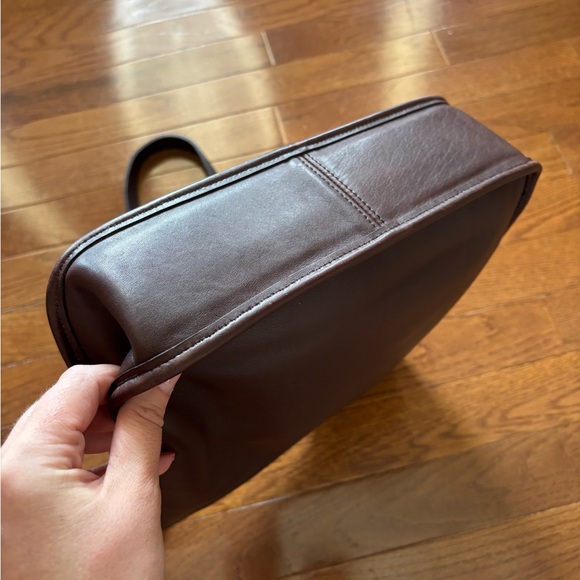 Vintage COACH Brown Leather Shoulder Bag - Picture 8 of 10